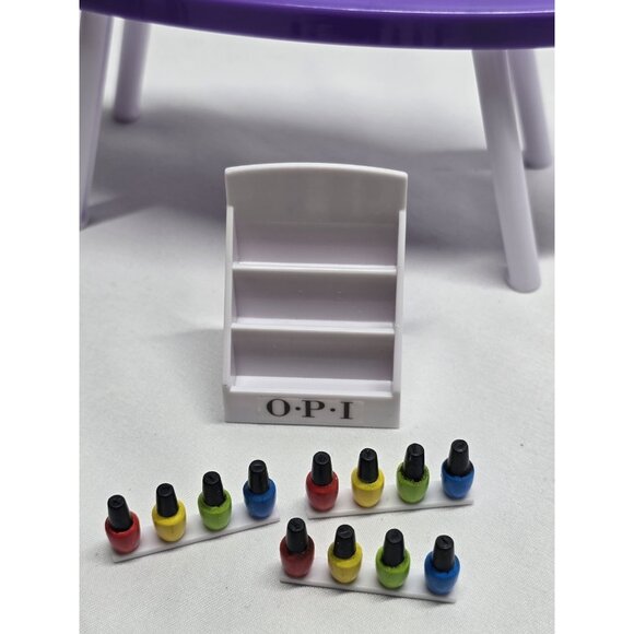 MiWorld Mi World OPI Nail Salon Mini World Playset Parts And Doll - Picture 13 of 14